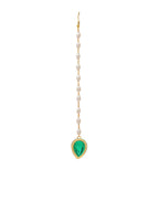 Ruby Raang Green Tear Drop Green Meenakari Maang Tikka - Distacart