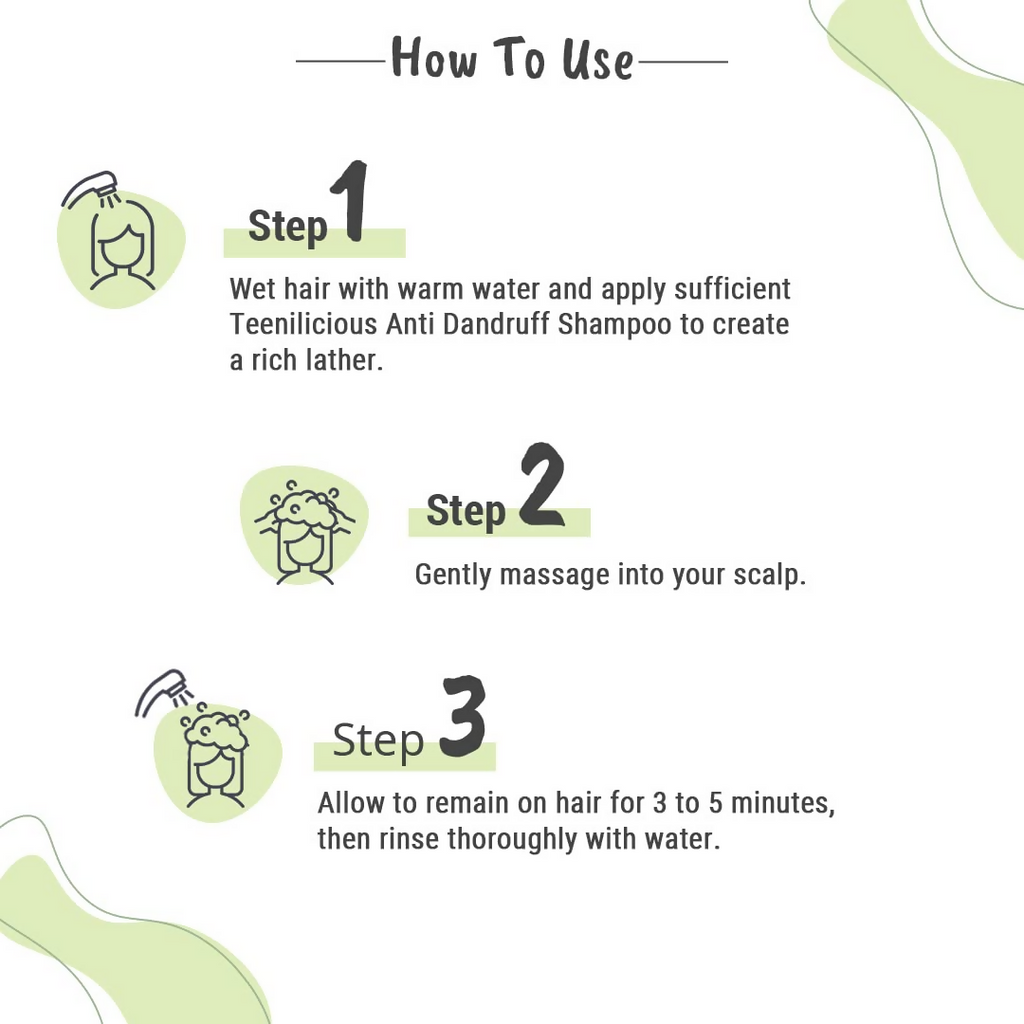 Teenilicious Anti Dandruff Shampoo With Natural Tea Tree Oil