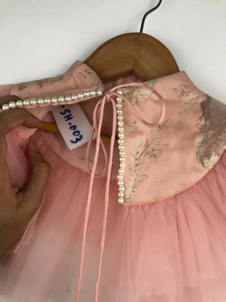 Pink Cow Fashions Peach Shrug With Frill