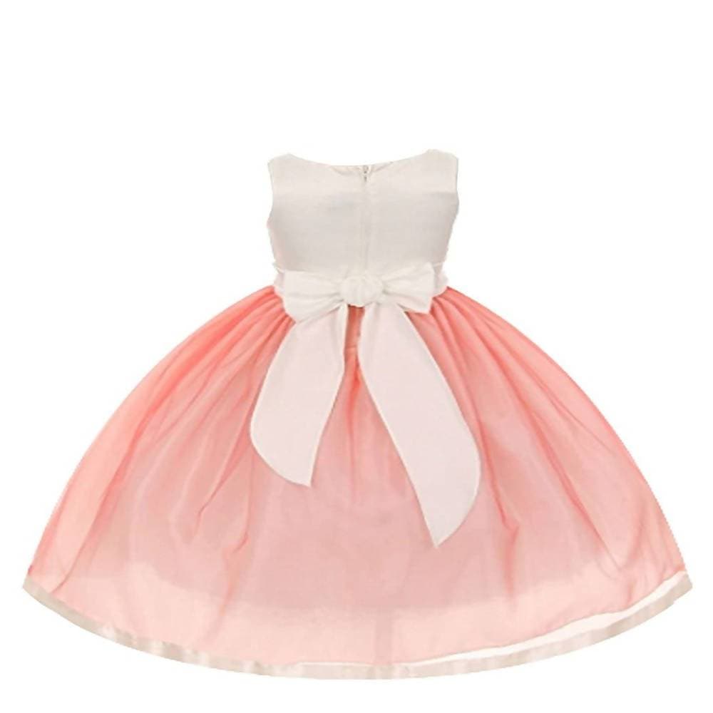 Asmaani Baby Girl's Multi-Coloured Satin A-Line Maxi Full Length Dress (AS-DRESS-22162)