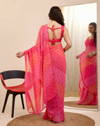 Gajri Georgette Designer Printed Ready To Wear Saree - Ibiza