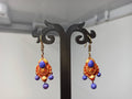 Terracotta Boho Style Hangings-Golden Red And Blue