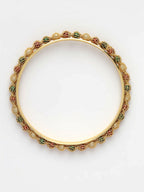 NVR Women's Set of 4 Gold-Plated Beads Handcrafted Traditional Bangles - Distacart