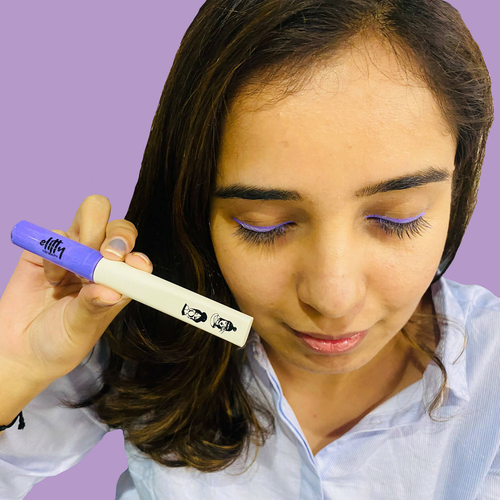 Elitty Lilac Purple Pop Color Matte Finish Liquid Eyeliner - Lilac Dreams-Purple