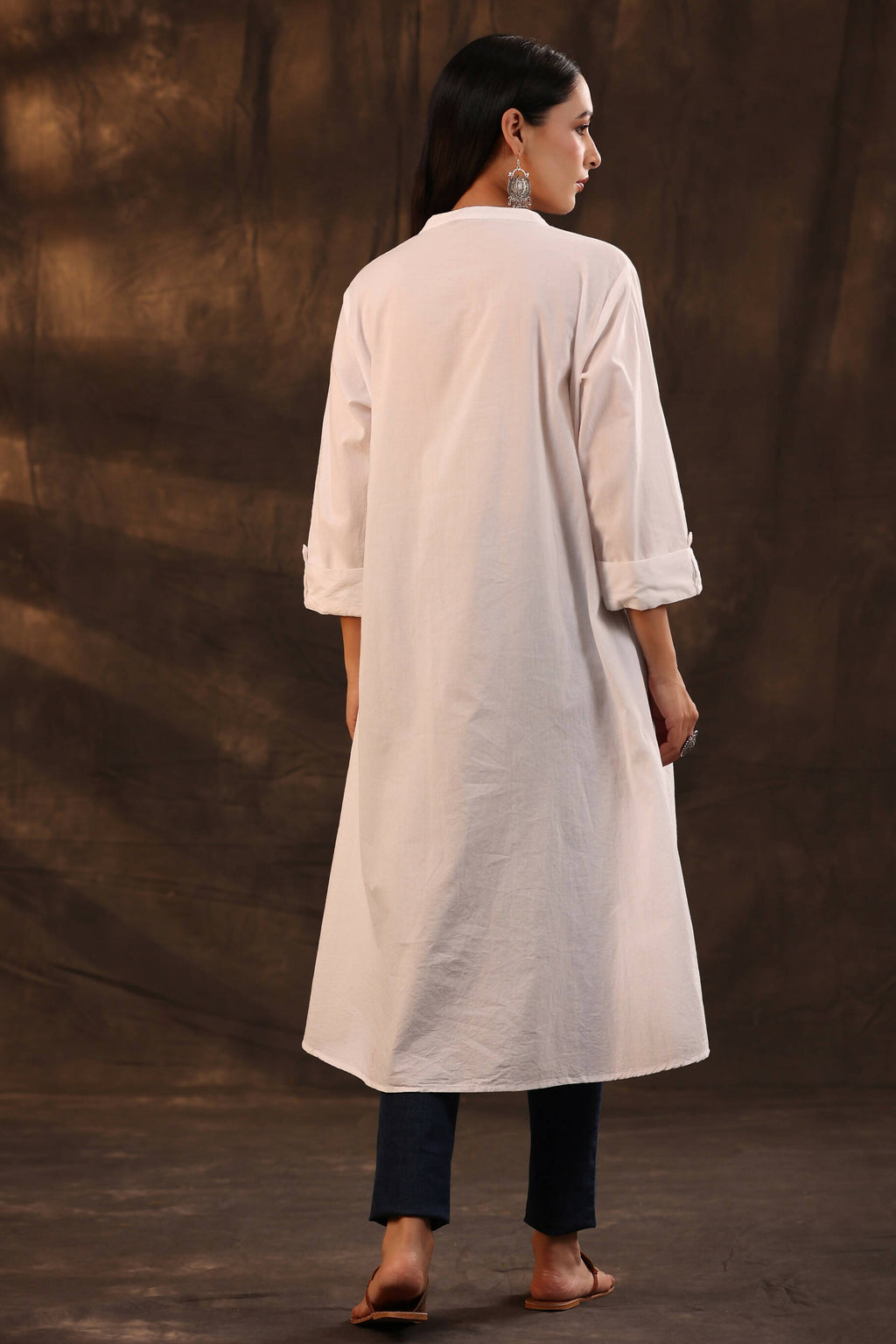 Juniper Women's White Cambric High-Low Tunic - Distacart