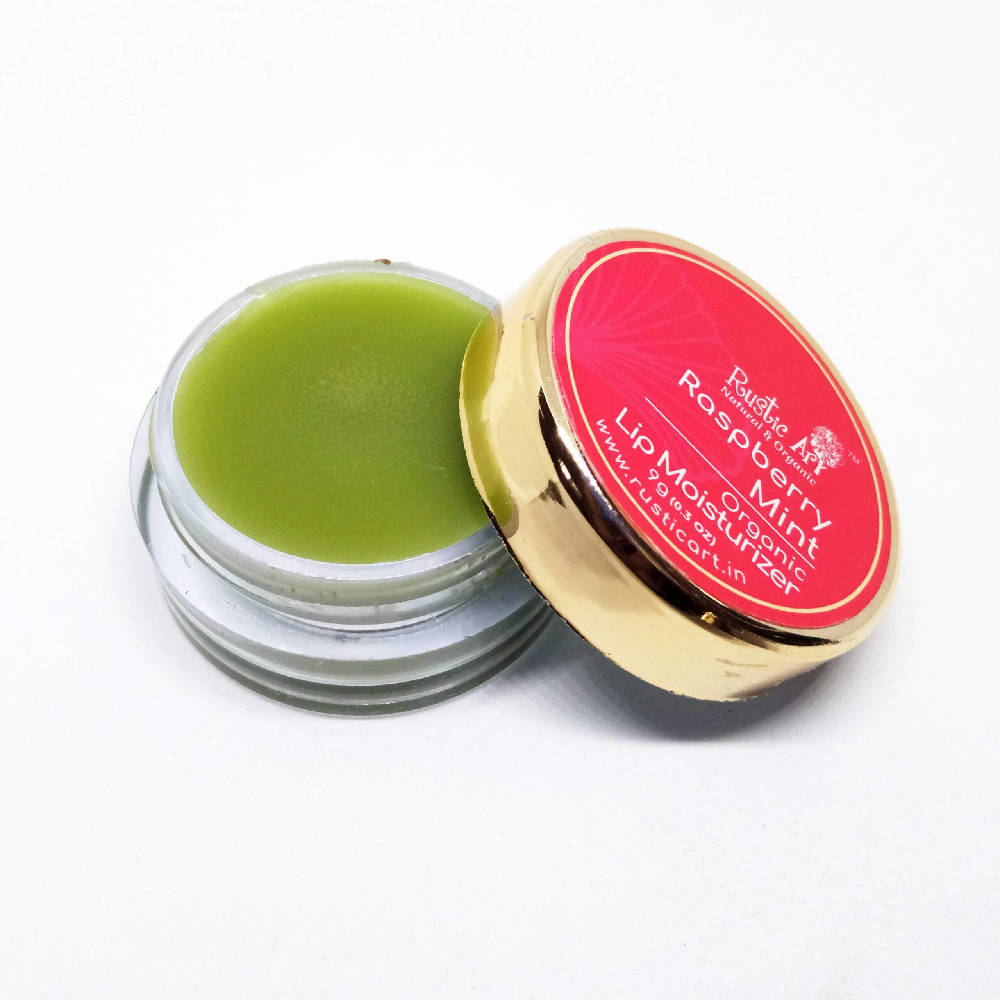 Rustic Art Raspberry Mint Organic Lip Moisturizer - Distacart