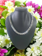 Inhanns Noor-E-Jalwa – Handmade Crystal Bead Necklace -Adjustable - Titanium