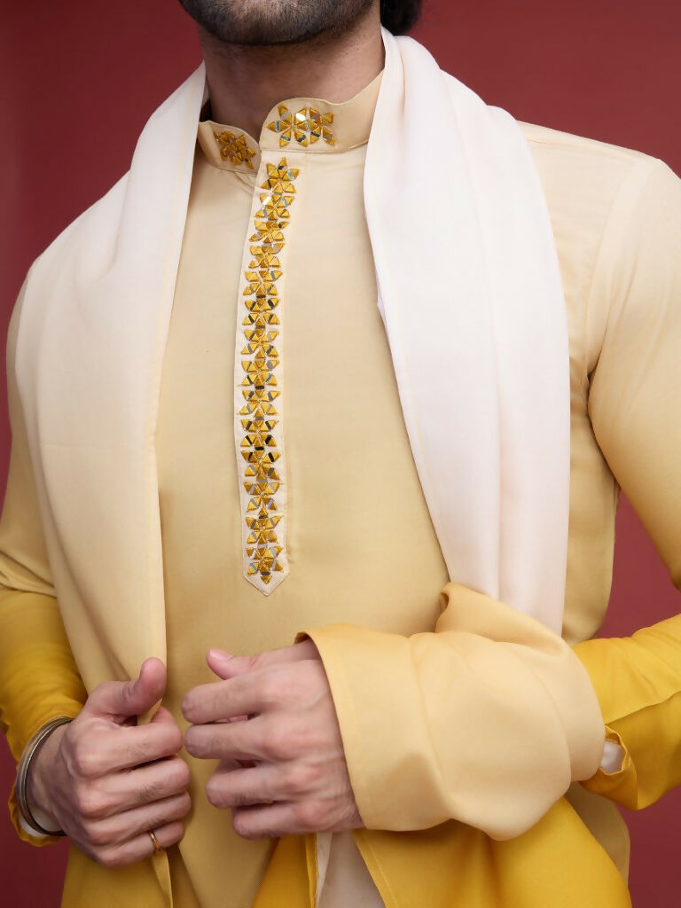 Vastranavya Exclusive Festival Wear Viscose Real Mirror Work Kurta with Dupatta Collection