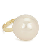 Cream Pearl Adjustable Ring- Ruby Raang