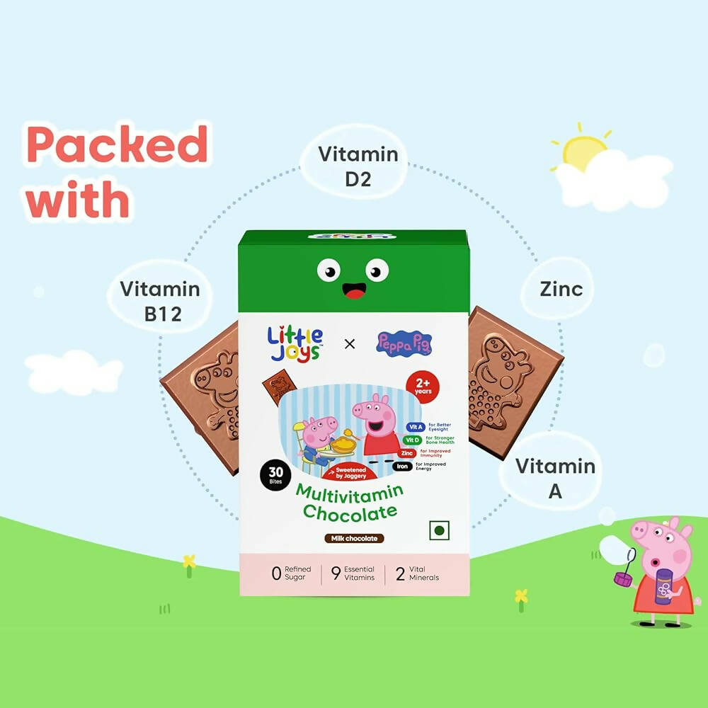 Little Joys x Peppa Pig Multivitamin Milk Chocolate for Kids (2-12 yrs)