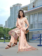 Joban Fashion Off White Position Digital Print With Position Foil Kurta Set - Distacart