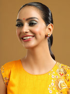Ruby Raang Purple Amethyst Kundan Studs - Distacart