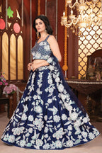 Eilara Flower Designer Lehenga For Wedding Reception