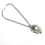 Mominos Fashion Johar Kamal Silver-Plated Brass Finish Budha Long Neckalce For Women - Distacart