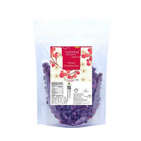 Tassyam Organics Premium Imported Dried Cranberries - Pouch
