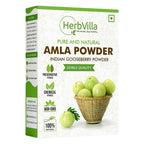 Herbvilla Amla (Indian Gooseberry) Powder For Hair Growth