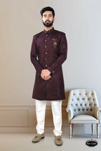Joban Fashion Men's Wine TR Kurta with Pyjama