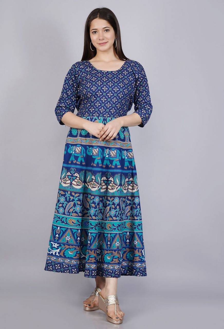 Vamika Multicolor Cotton Printed Party/Casual Wear Kurti (GAM15K)