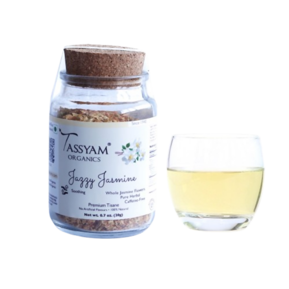 Tassyam Organics Jazzy Jasmine Herbal Tisane - Distacart