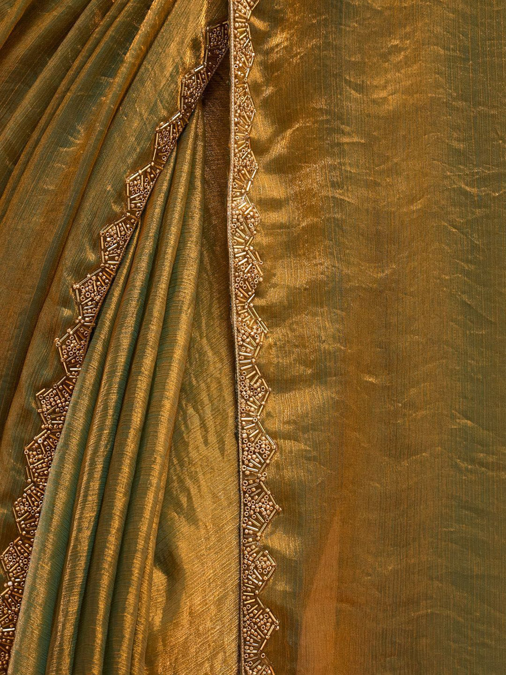 kasee Solid Beads and Stones Saree - Distacart