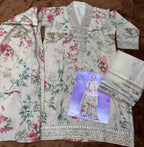 Aarshi Fashions Pale Yellow Floral Print Full Stitched Palazzo Suits