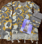 Aarshi Fashions Grey Floral Print Full Stitched Palazzo Suits - Distacart