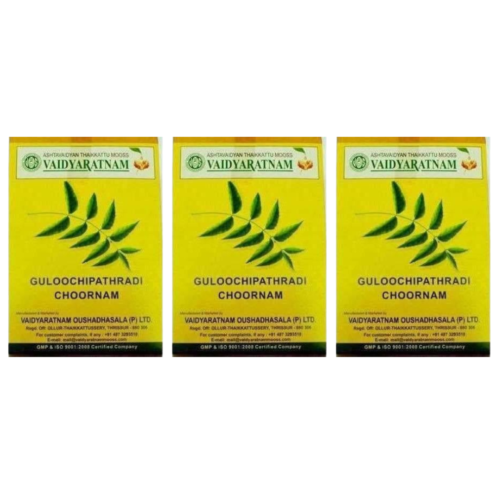 Vaidyaratnam Guloochipathradi Choornam - Distacart