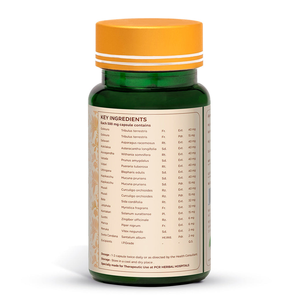 Shreevarma Vajee Care Strong Capsules Men’s Wellness - Distacart