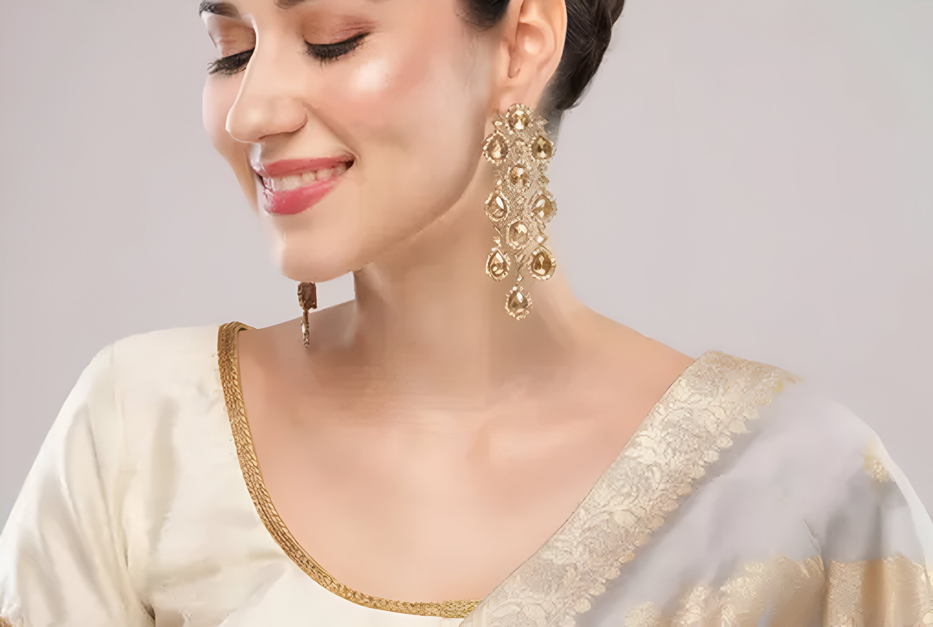 Jewel City Luxurious Silver Cascade Earrings - Crystal-Embellished Statement Earrings for Wedding & Festival Glamour - Distacart