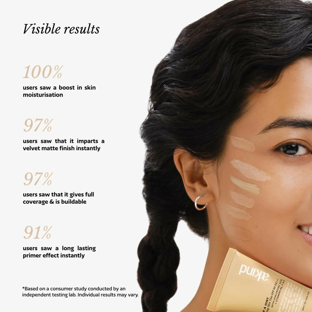 Akind Drop A Hint Hydrating Skin Tint Spf 30 Pa+++ Foundation - 170 Latte