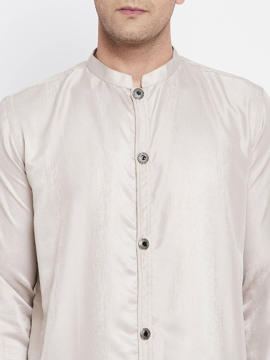 Even Apparels Beige Rayon Men's Sherwani Kurta With Open Front - Distacart