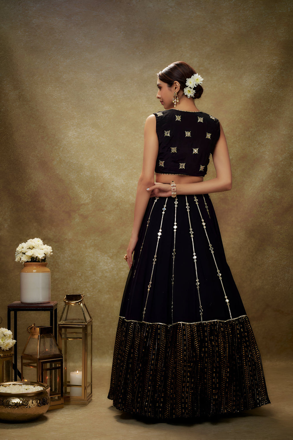 Lehenga Mart Designer Lehenga Choli - Black