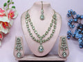 Jewel City Teardrop Bridal Necklace Set with Earrings & Maang Tikka - Ethnic Wedding Jewelry for Brides & Parties