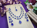 Jewel City Teardrop Bridal Necklace Set with Earrings & Maang Tikka - Ethnic Wedding Jewelry for Brides & Parties