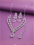 Jewel City Teardrop Bridal Necklace Set with Earrings & Maang Tikka - Ethnic Wedding Jewelry for Brides & Parties