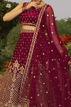 Lehenga Mart Designer Wedding Lehenga Choli For Women - Maroon