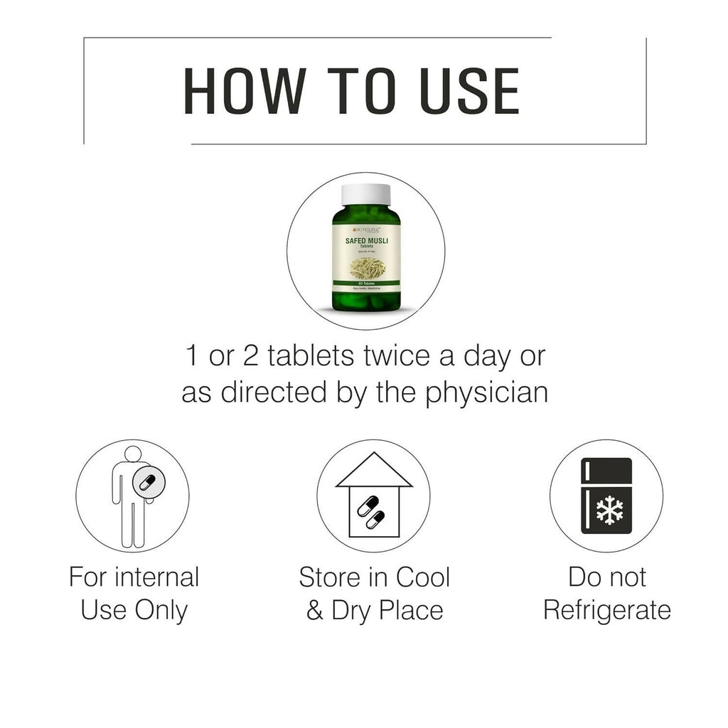 Bio Resurge Life Safed Musli Tablets - Distacart