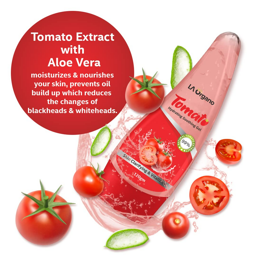 LA Organo Tomato Hydrating Soothing Gel with Vitamin E & Aloevera Extract