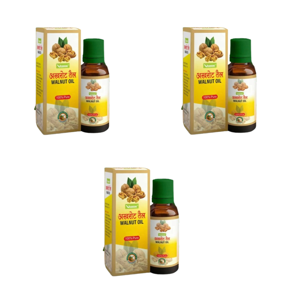 Vedsun Naturals Walnut Oil Pure and Organic for skin and Hair For Baby's Massage