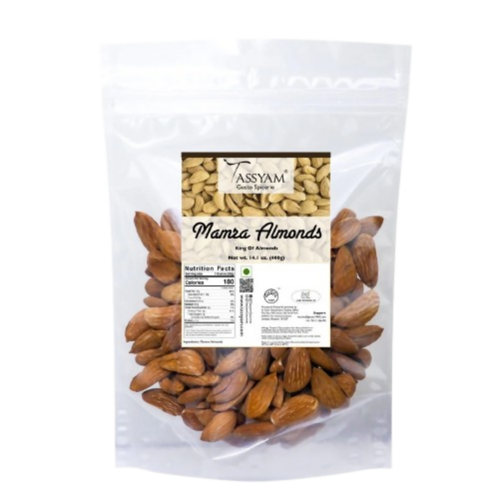 Tassyam Organics Ultra Premium Mamra Almonds - Pouch - Distacart