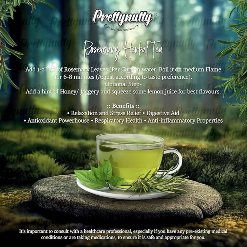 Pretty Nutty 100% Natural Rosemary Dried Leaves - Distacart