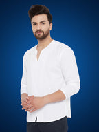Even Apparels Men's Pure Cotton White Kurta