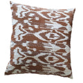 The Decor Nook Off White Base With Brown Print Cushion Cover