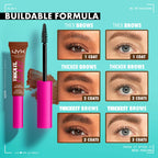 NYX Professional Makeup Thick It Stick It Brow Mascara - Brunette