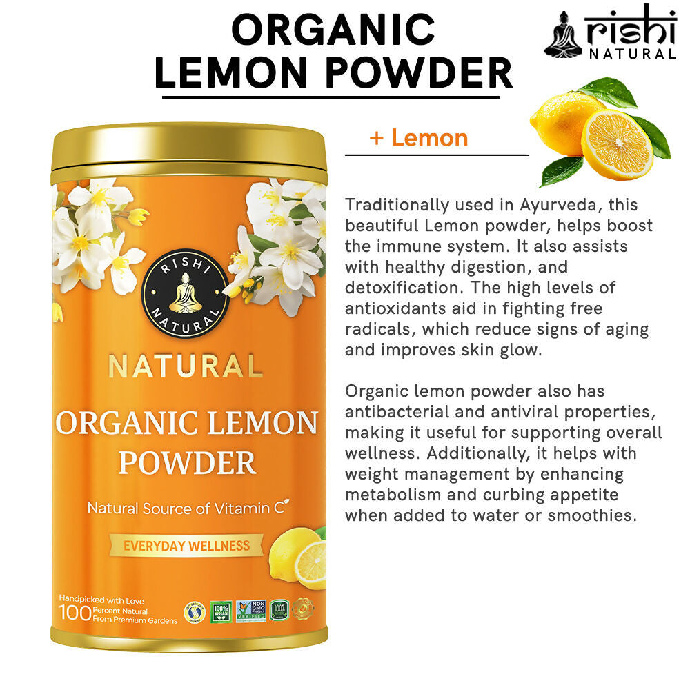 Copy of ORGANIC LEMON POWDER INGREDIENTS