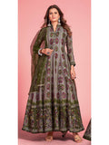 Myra Multicolour Pure Dola Silk Designer Gown Style Suit - Distacart