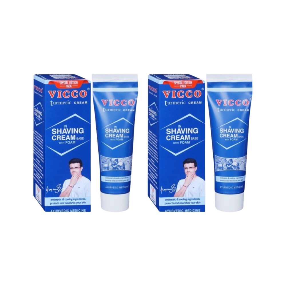 Vicco Turmeric Shaving Cream With Foam Base