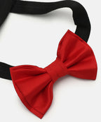 Manet Boys Solid Double Layer Bow - Red