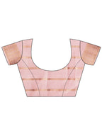 Shree Shyam Fashion Organza Peach Saree - Distacart