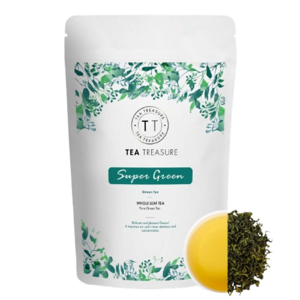 Tea Treasure Super Green Tea - Loose Leaf - Distacart